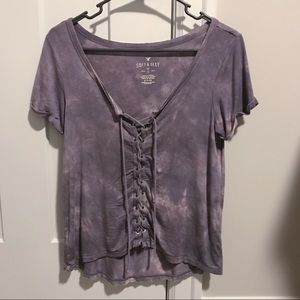 American Eagle Tie Dye Top